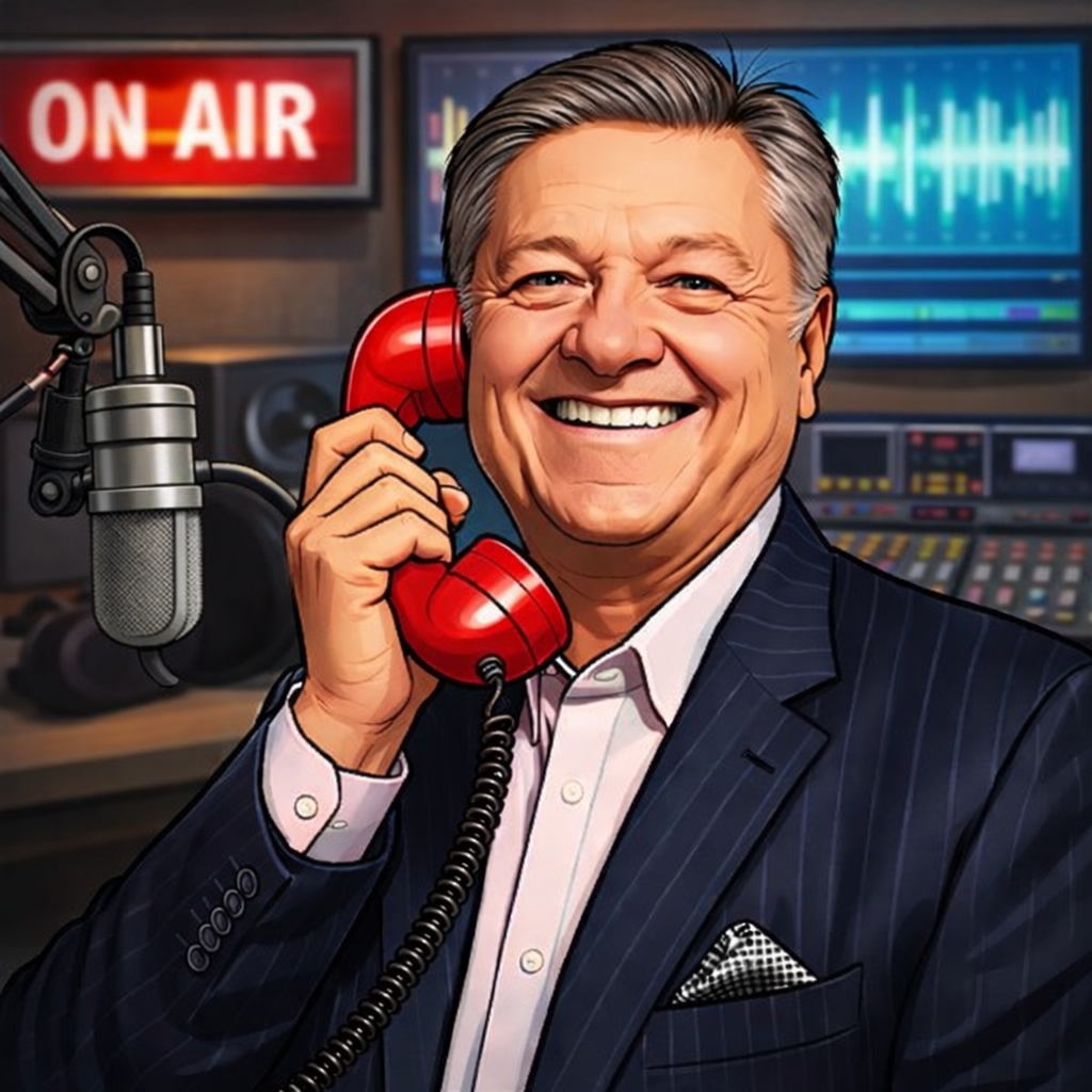 Dom on the phone - Caller of the Year